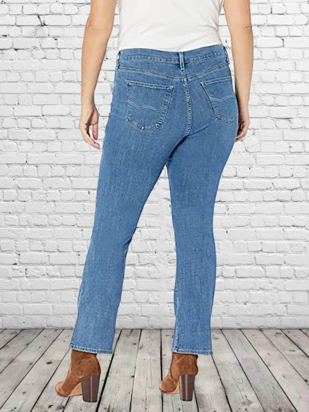 Midiross Women's Classic Mid Rise Bootcut Jeans