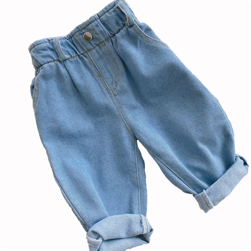 2023 spring new high waist baby jeans