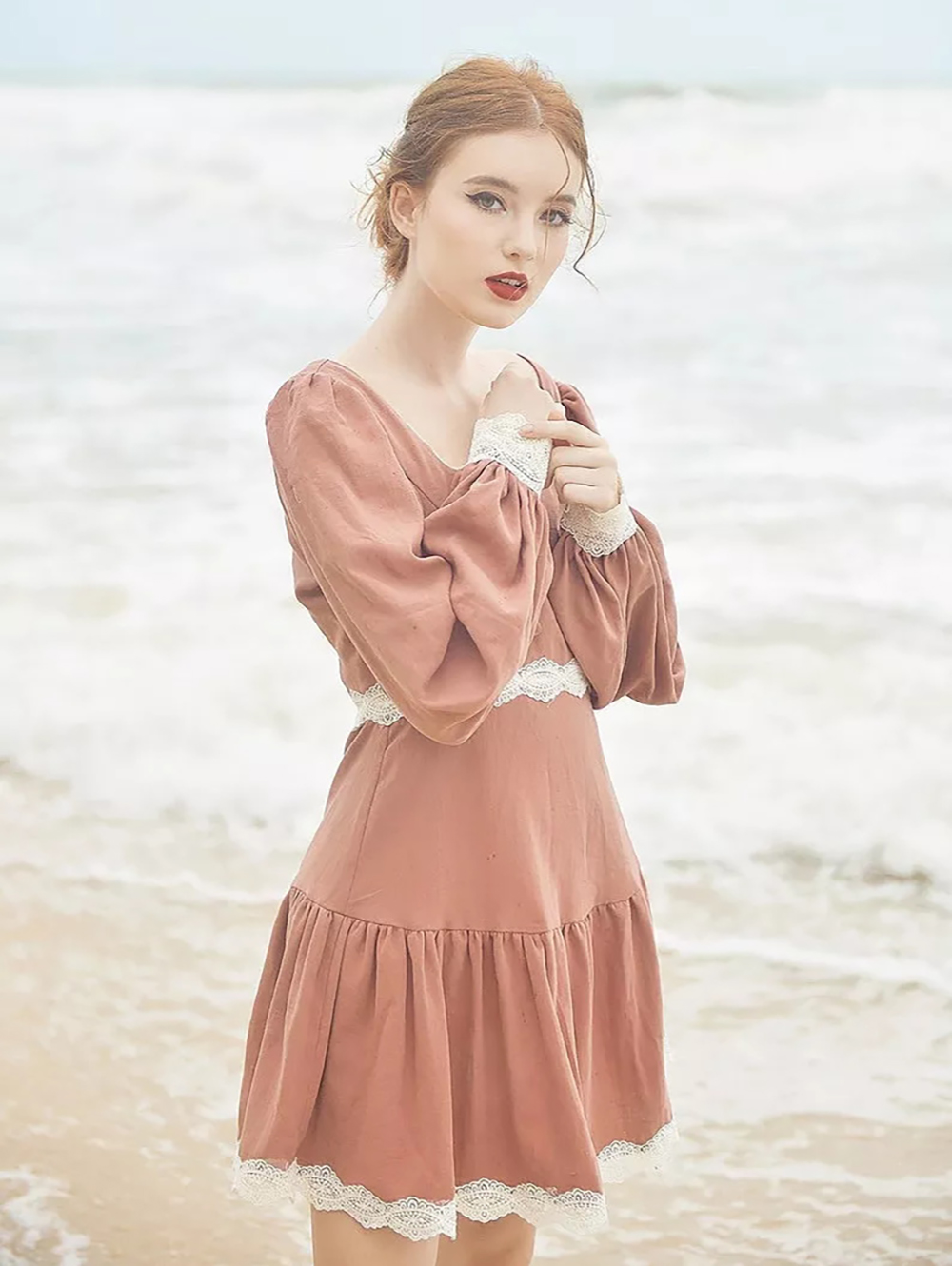 Cotton Linen Midi Dress