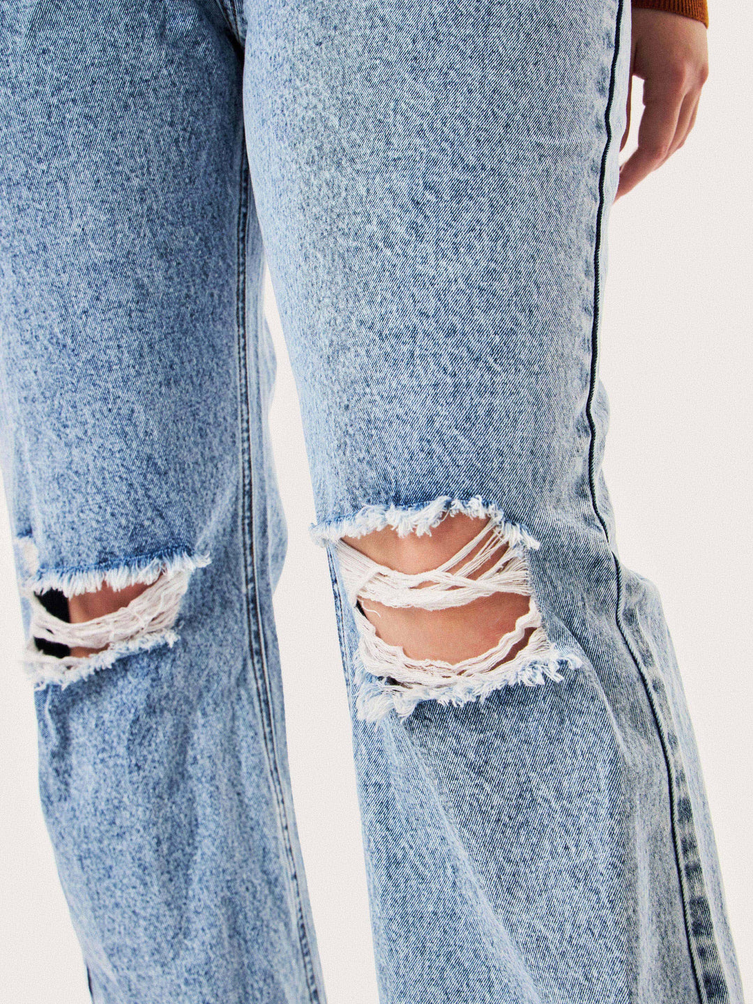 Curve & Plus Denim Ripped Flares