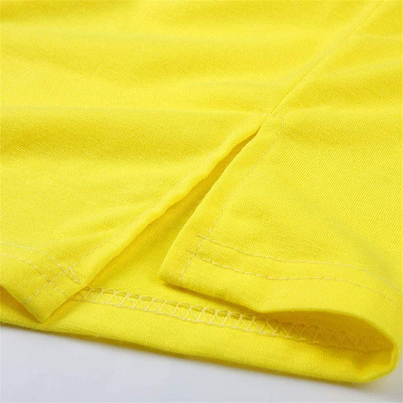  Women's V Neck Side Slit T-Shirt Summer Casual Rolled Short Sleeves