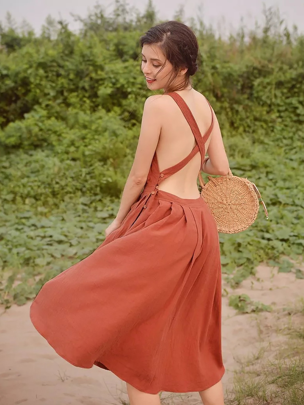 Midi Linen Dress