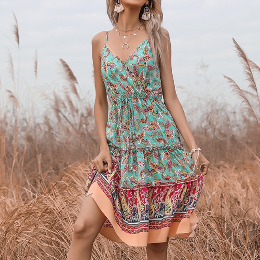 Ladies Western Vintage Casual Dress