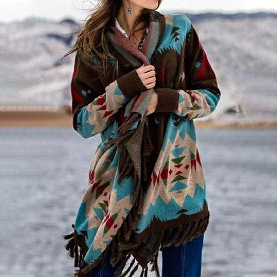 Ladies Western Printed Jacket