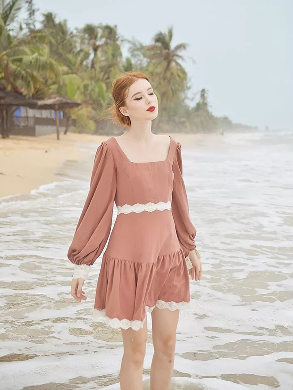 Cotton Linen Midi Dress