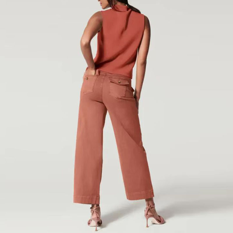 Spring/Summer 2023 New Straight Leg High Waist Casual Women's Pants (Maximum 4xl)