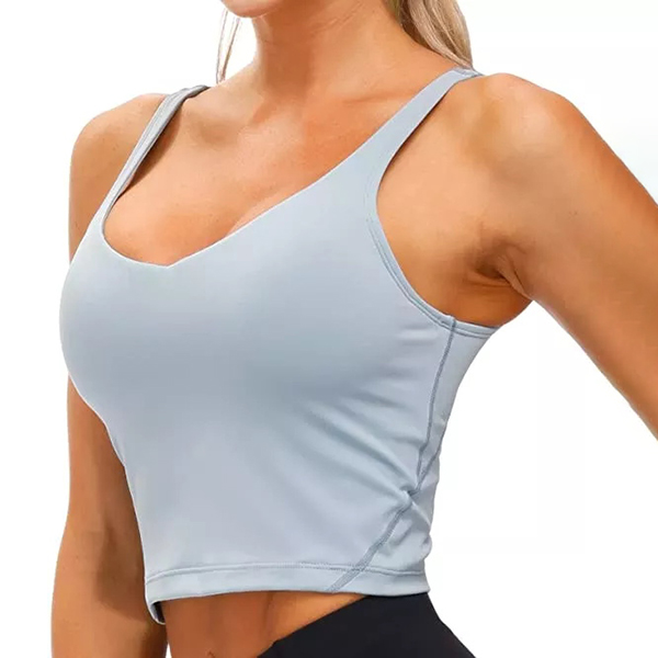 Sports Bra Wirefree Padded Medium Support Yoga Bras Gym Running Workout Tank Tops