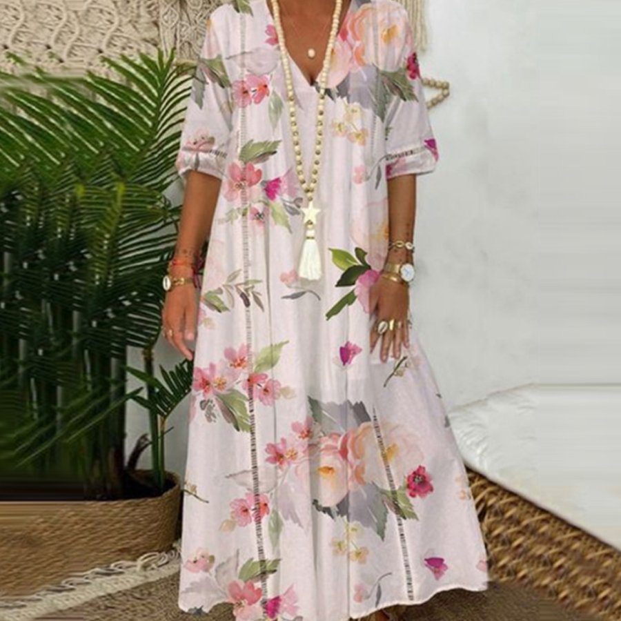 Women's Floral Print Casual Dress