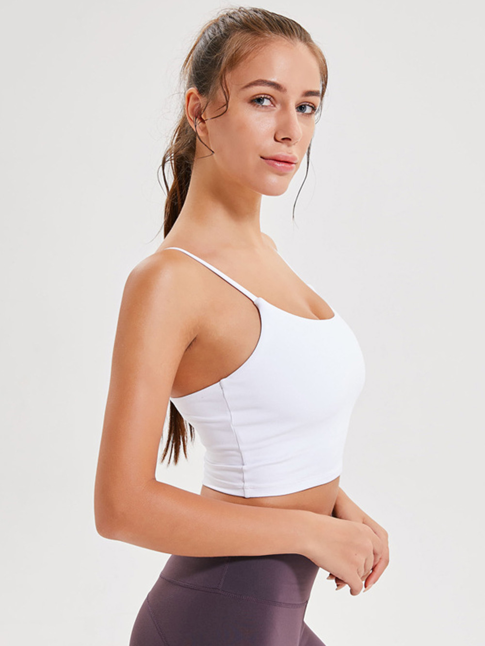Women Padded Sports Bra Fitness Workout Running Shirts Yoga Tank Top