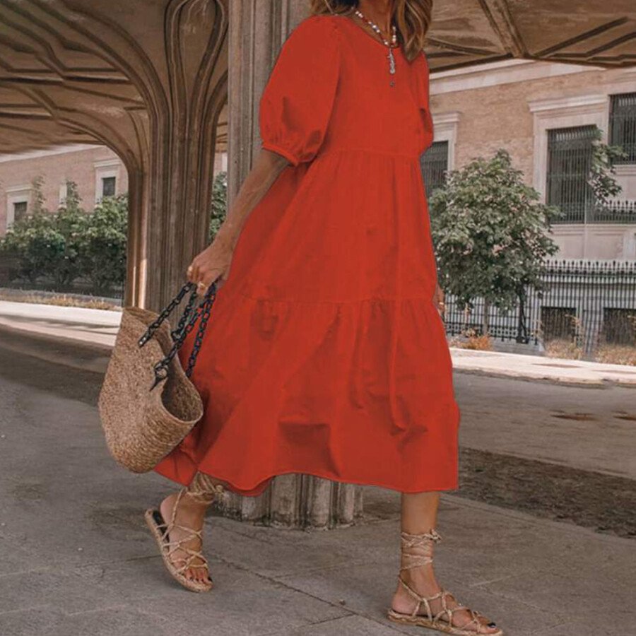 Ladies Beach Vacation Vintage Dress