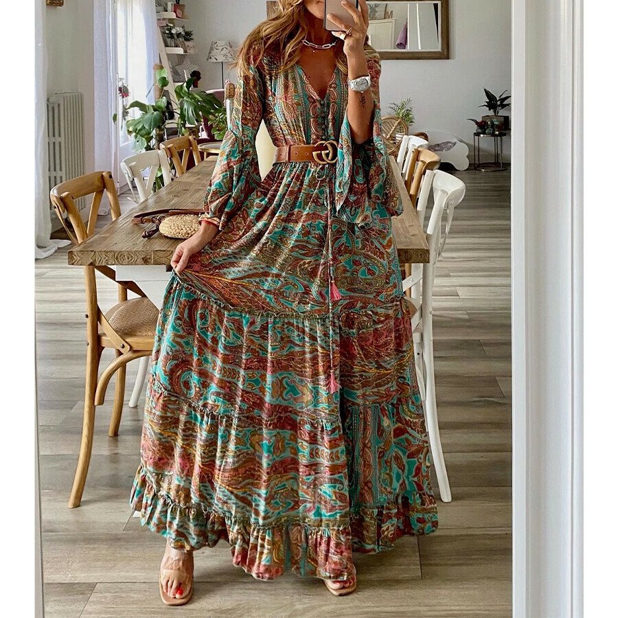 Summer Casual Printed Dress