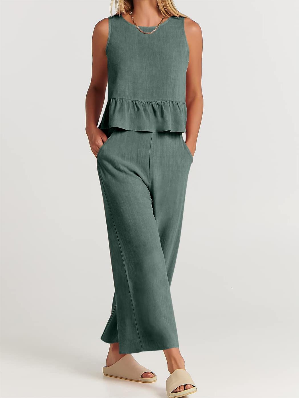 Women's Casual 2 Piece Outfit with Pockets(2023)