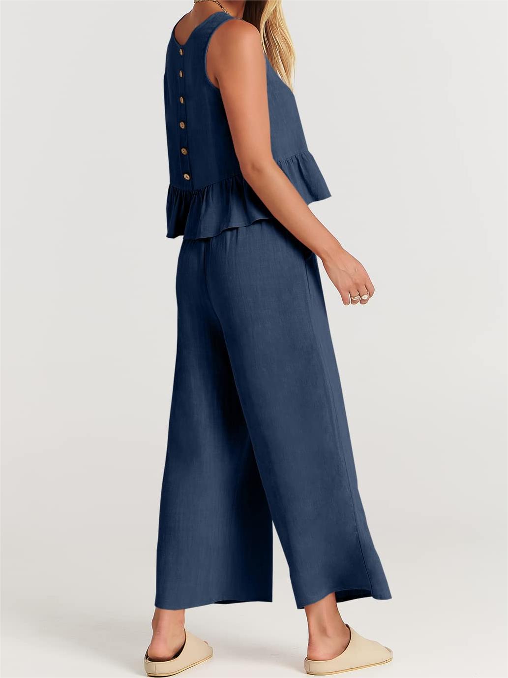 Women's Casual 2 Piece Outfit with Pockets(2023)