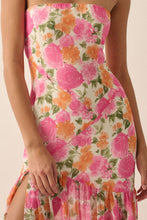 Women's tube top dress slim fit strapless backless high slit long dress