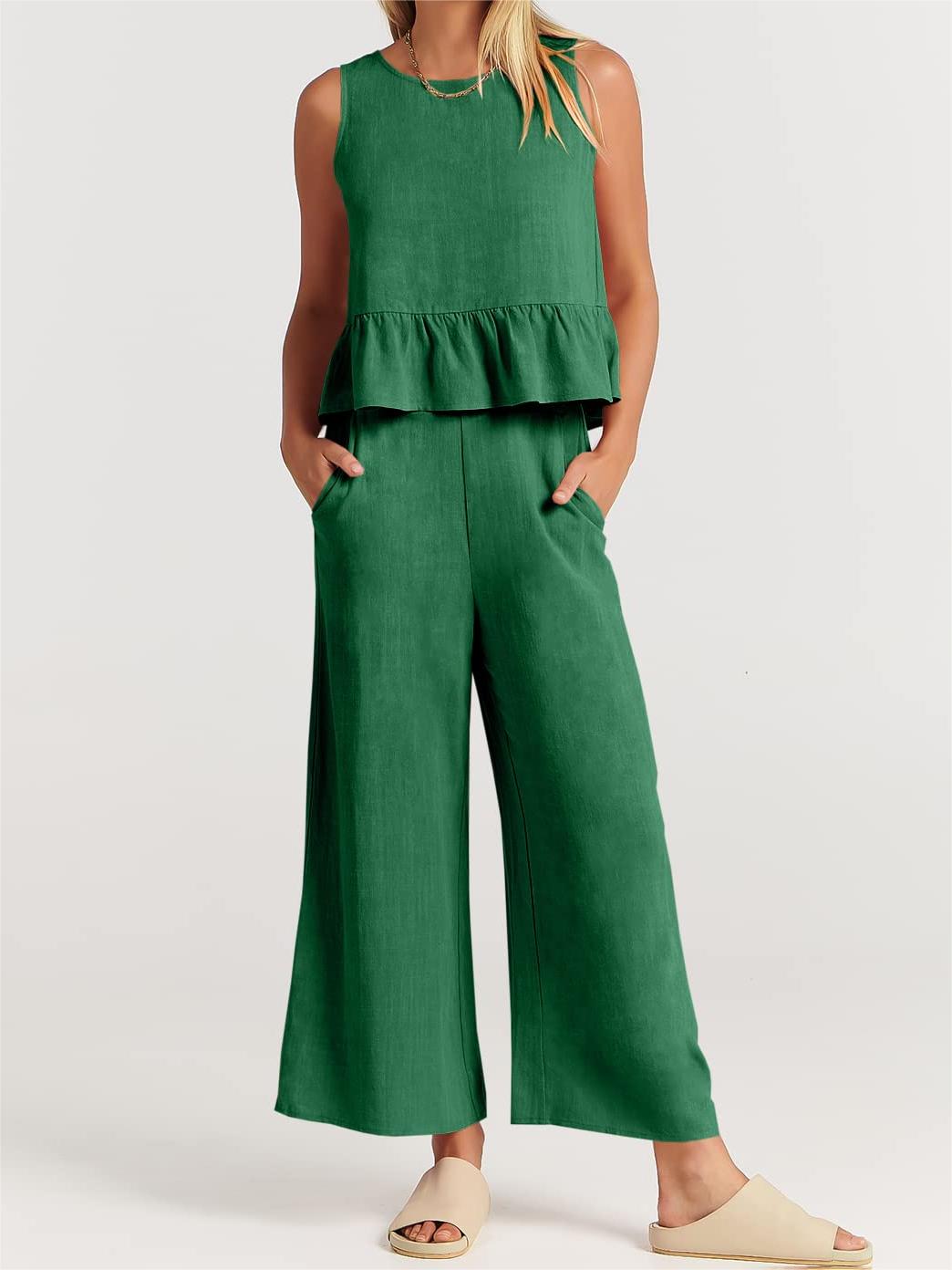 Women's Casual 2 Piece Outfit with Pockets(2023)