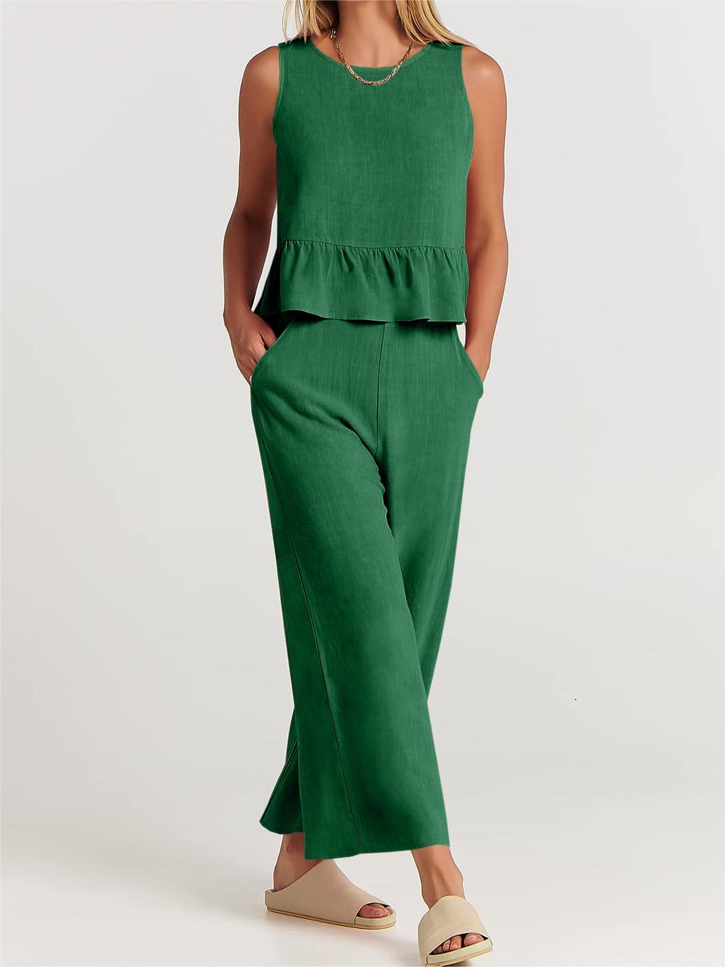 Women's Casual 2 Piece Outfit with Pockets(2023)