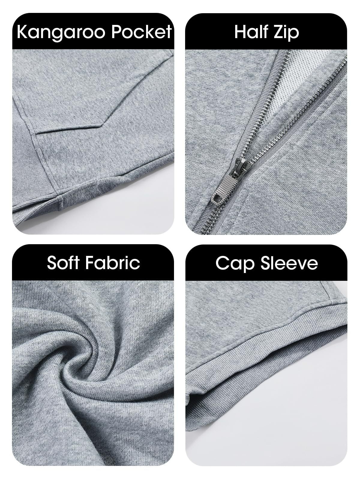 ✨✨✨2024 NEW WOMEN'S OVERSIZED HALF ZIP HOODIES