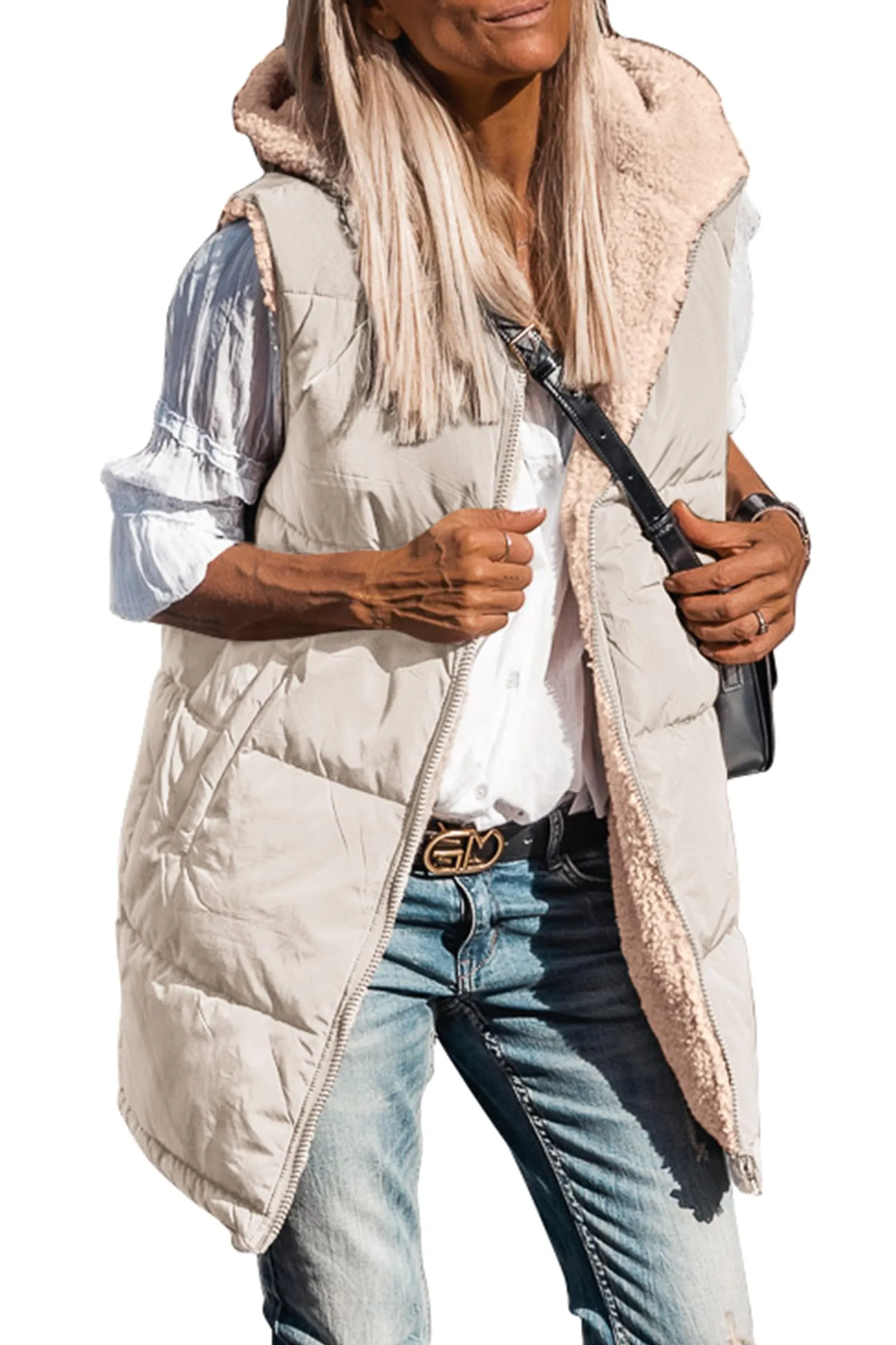 🔥🔥🔥🔥Women's Reversible Fleece Hooded Vests