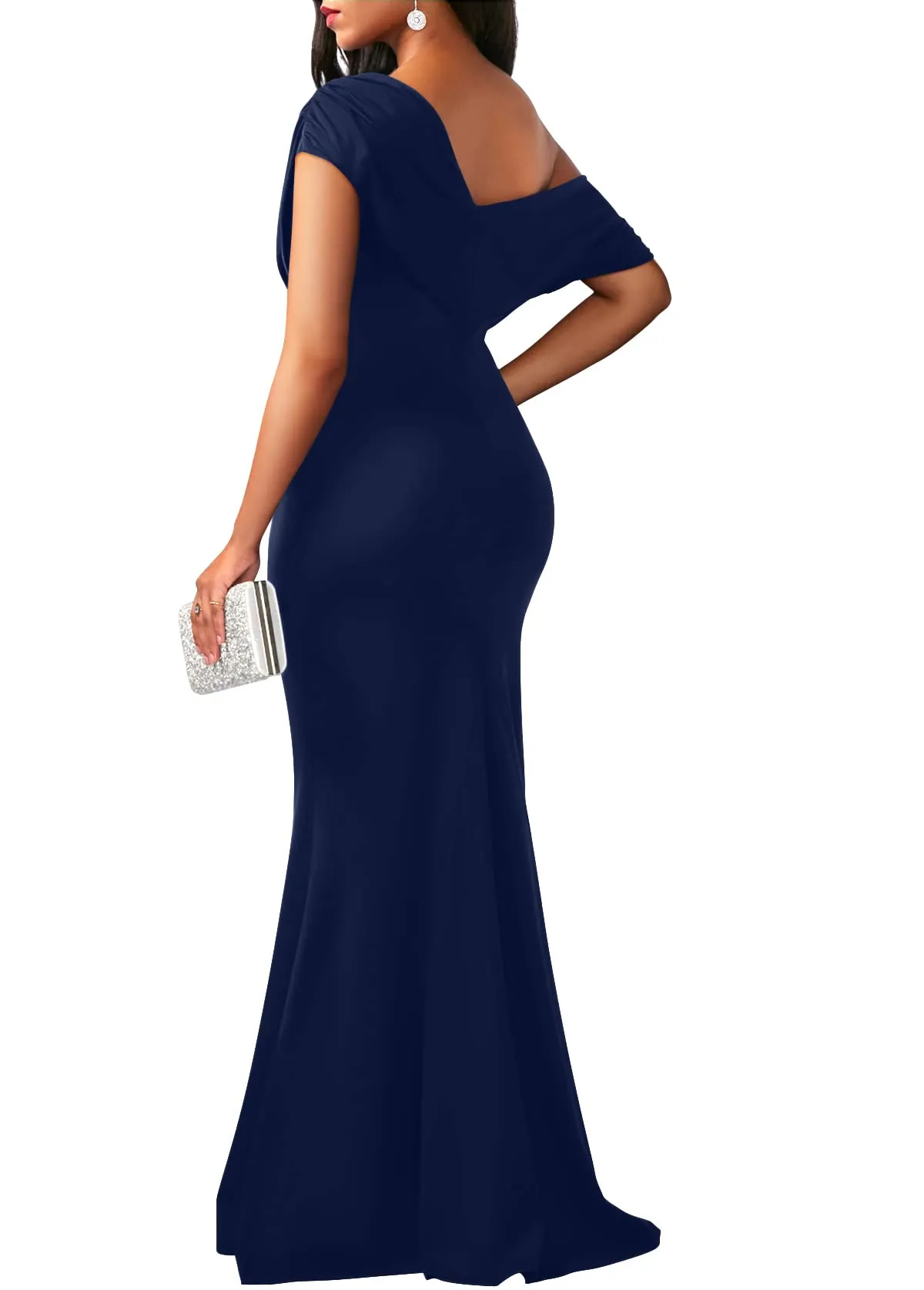 🔥🔥🔥🔥Women's Elegant Sleeveless Off Shoulder Bodycon Long Formal Party Evening Dress