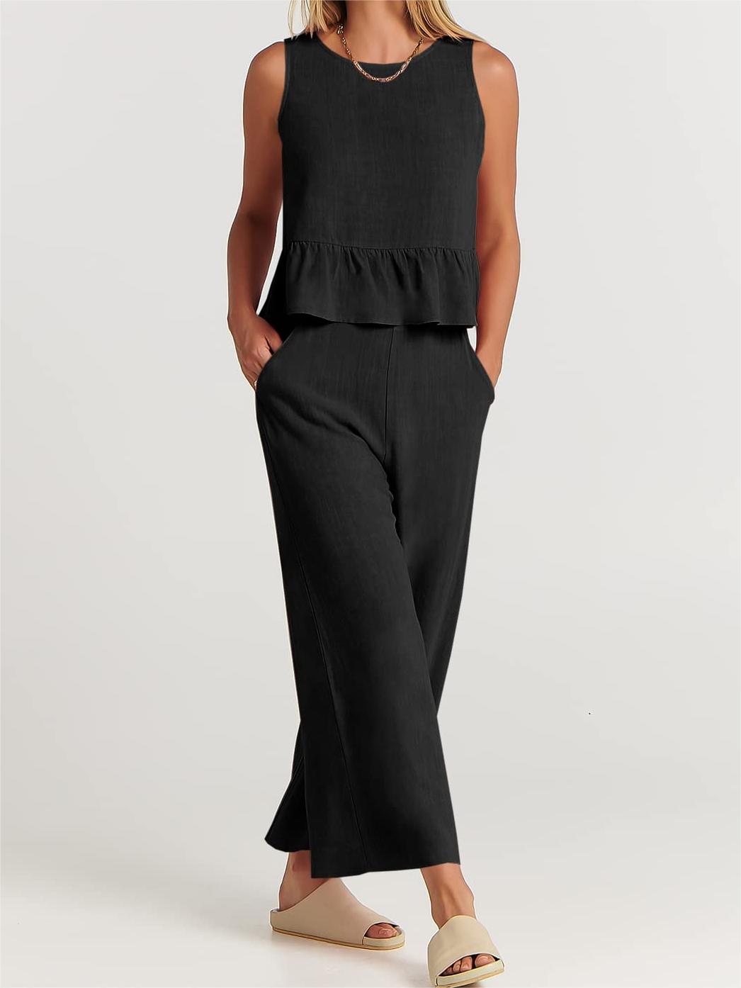 Women's Casual 2 Piece Outfit with Pockets(2023)