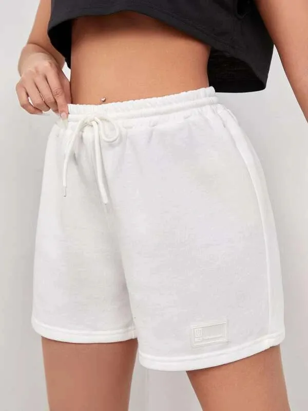 WOMEN'S CASUAL DRAWSTRING WAIST SPORT SHORTS
