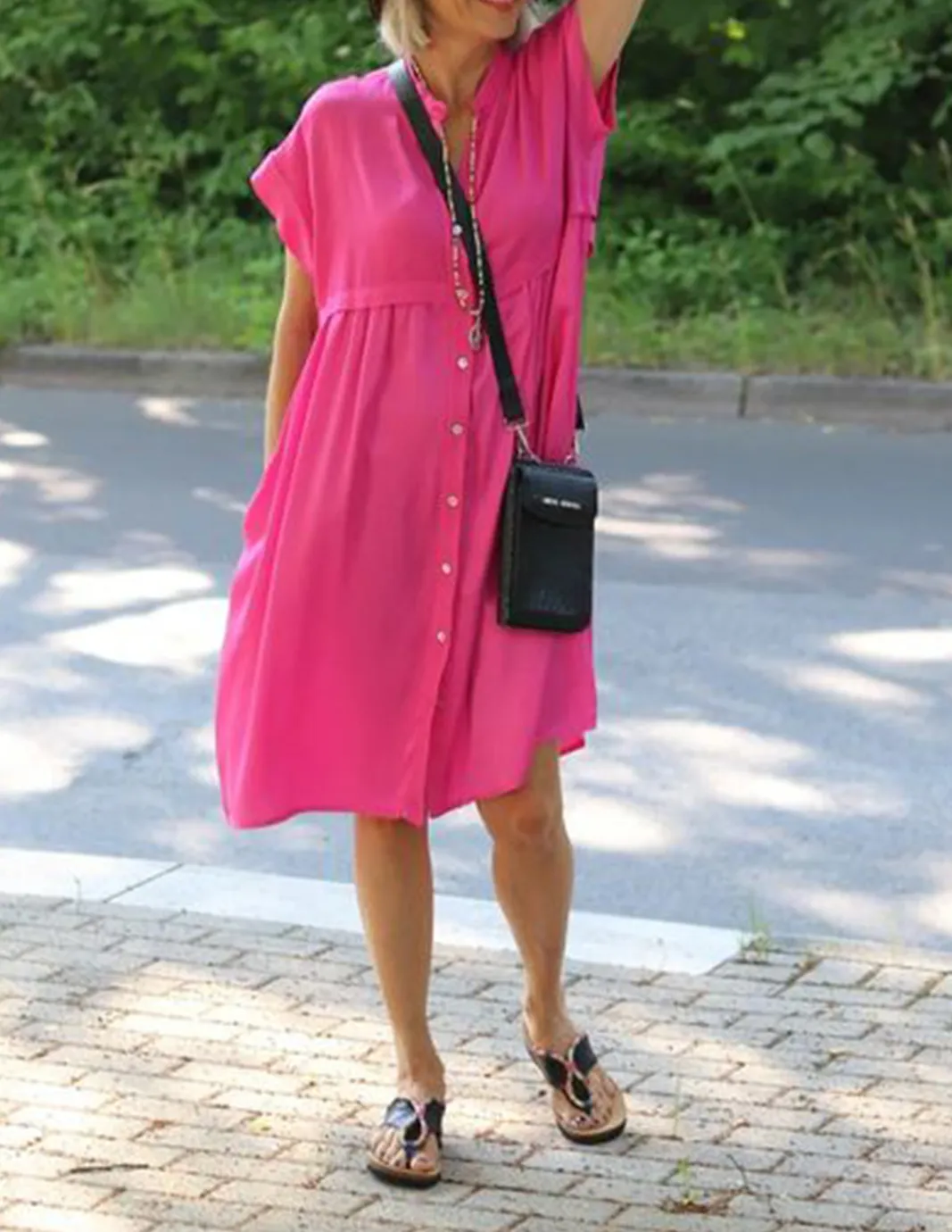 2023 SUMMER HOT SALE 🔥 RELAXED V NECK SWING DRESS