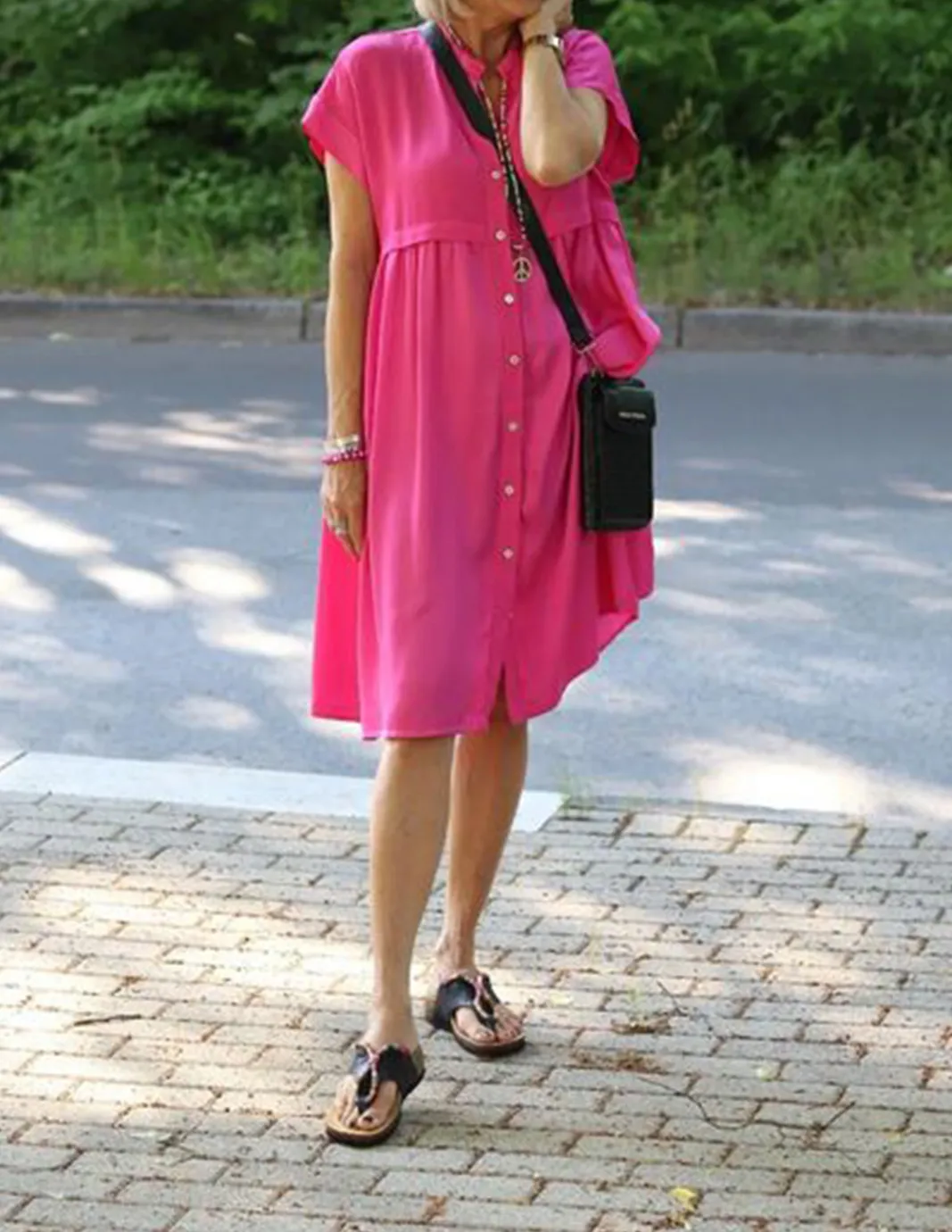 2023 SUMMER HOT SALE 🔥 RELAXED V NECK SWING DRESS