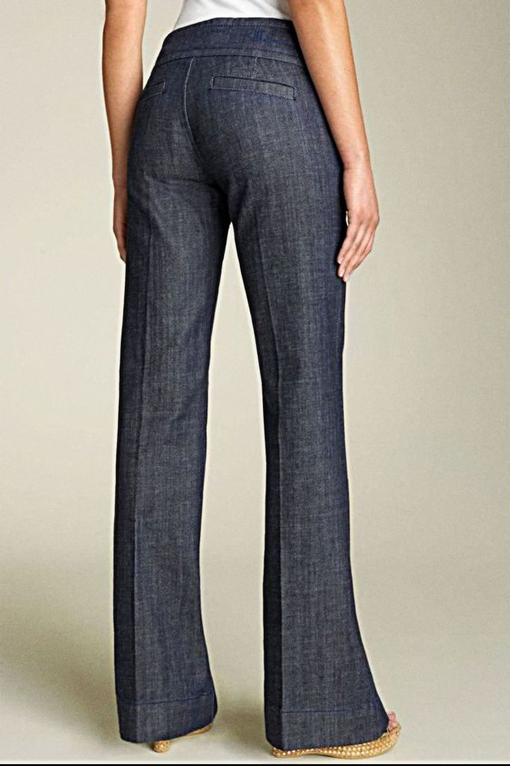 Midiross Solid Double Breasted Pocket Detail Straight Leg