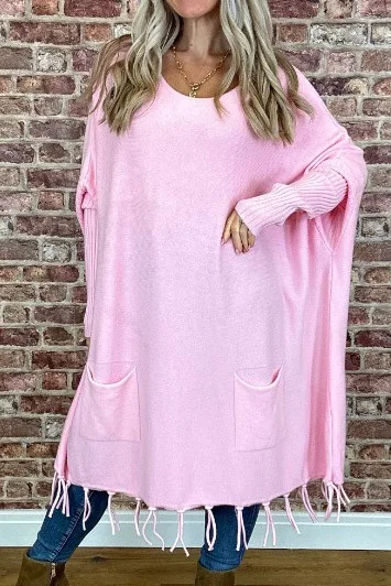 THREAD OF STREAMLINED LARGE BAT SLEEVE KNIT SWEATER (BUY 2 FREE SHIPPING）