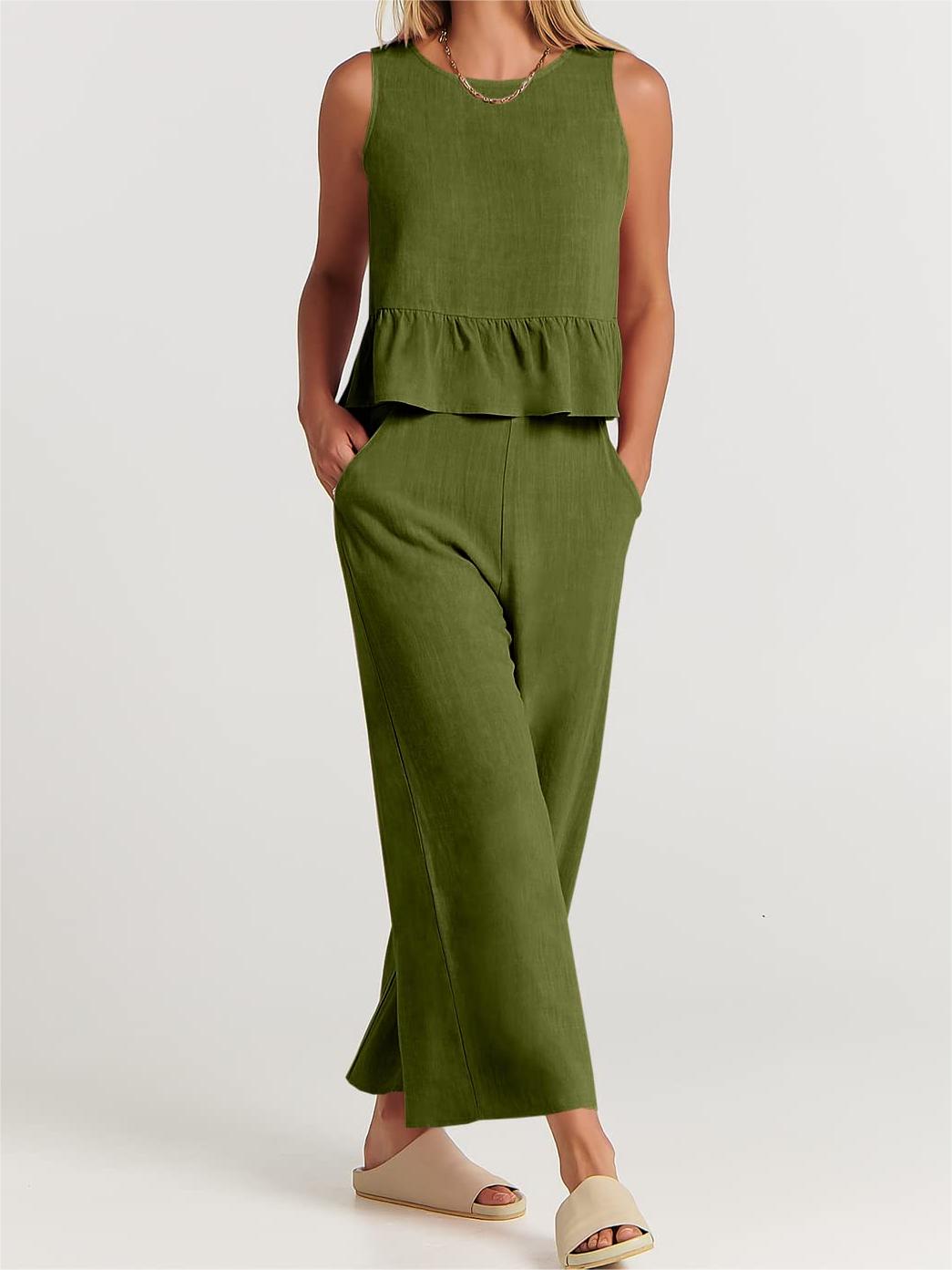 Women's Casual 2 Piece Outfit with Pockets(2023)