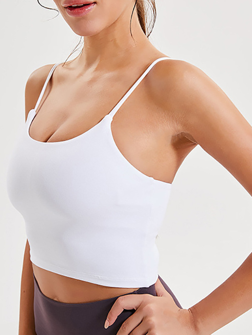 Women Padded Sports Bra Fitness Workout Running Shirts Yoga Tank Top