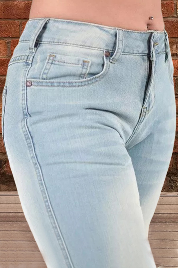 Midiross Mid Rise Micro Stretch Jeans