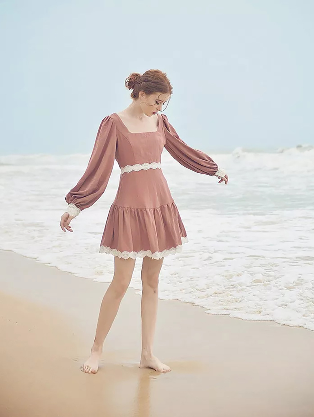 Cotton Linen Midi Dress