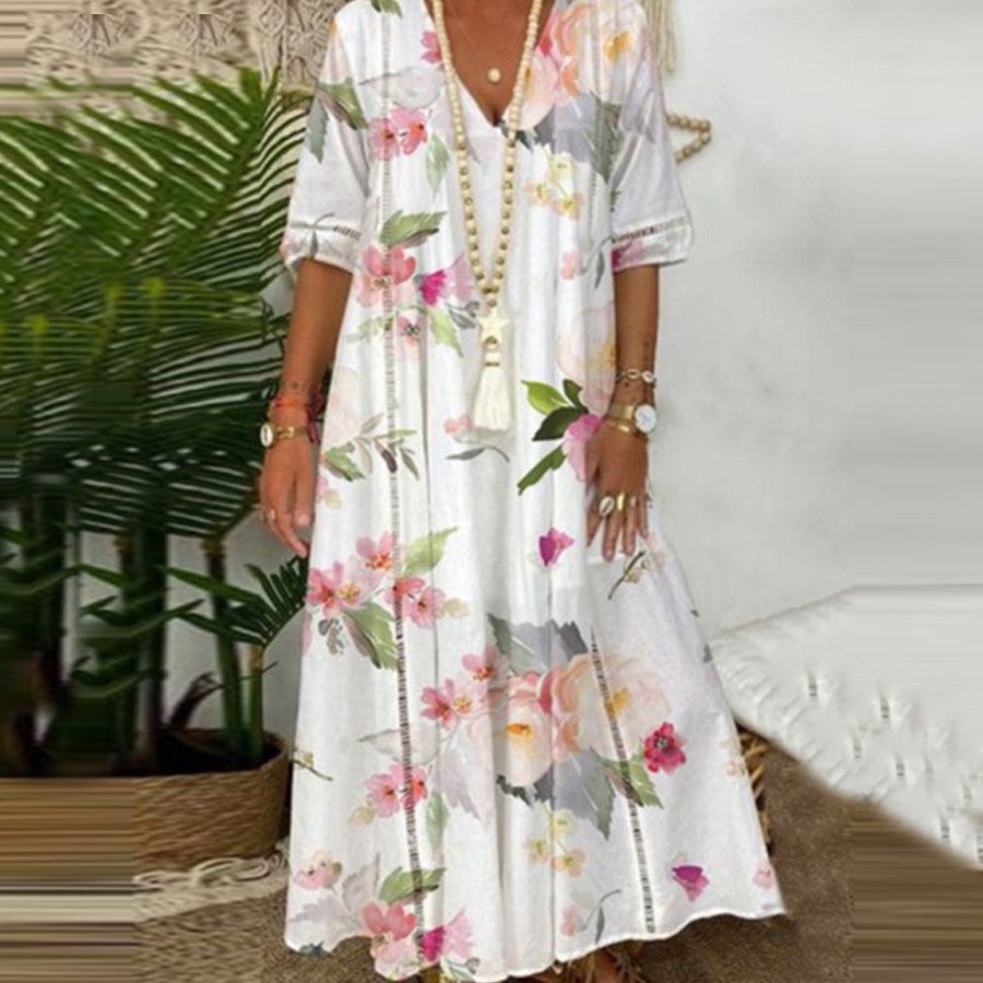 Women's Floral Print Casual Dress