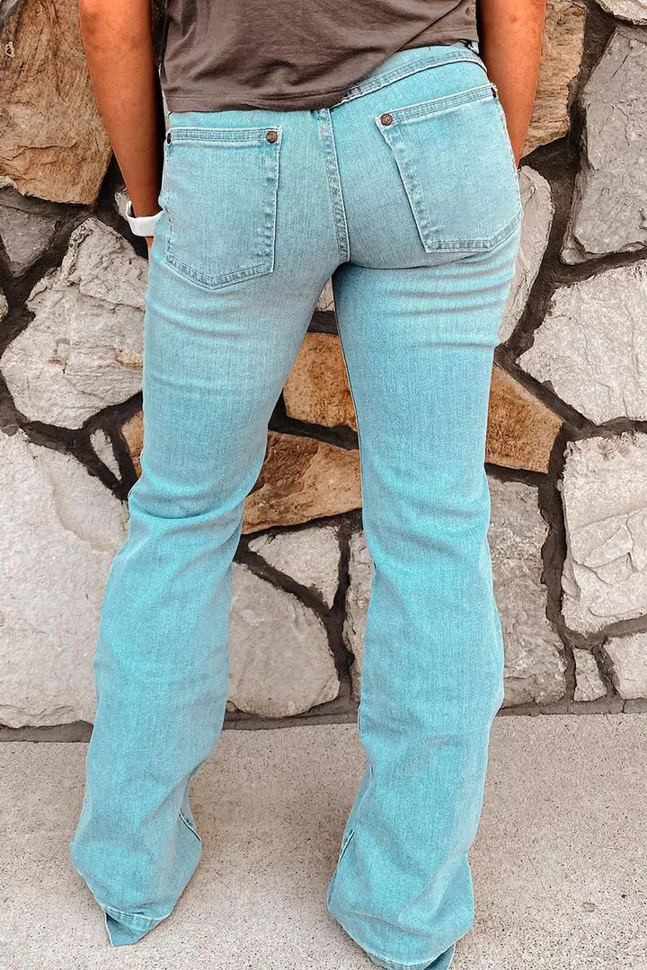 Midiross Classic Low Waist Flare Jeans