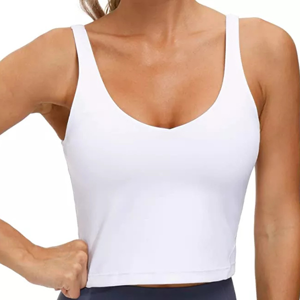 Sports Bra Wirefree Padded Medium Support Yoga Bras Gym Running Workout Tank Tops