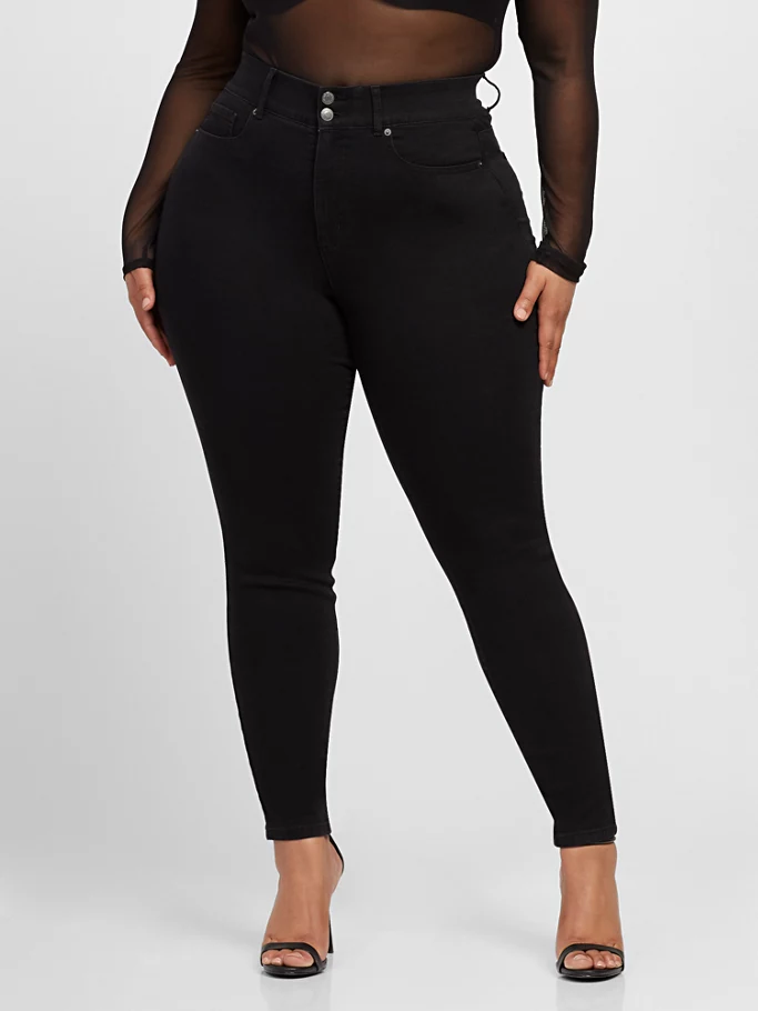 Midiross CURVY + PLUS SKINNY JEANS