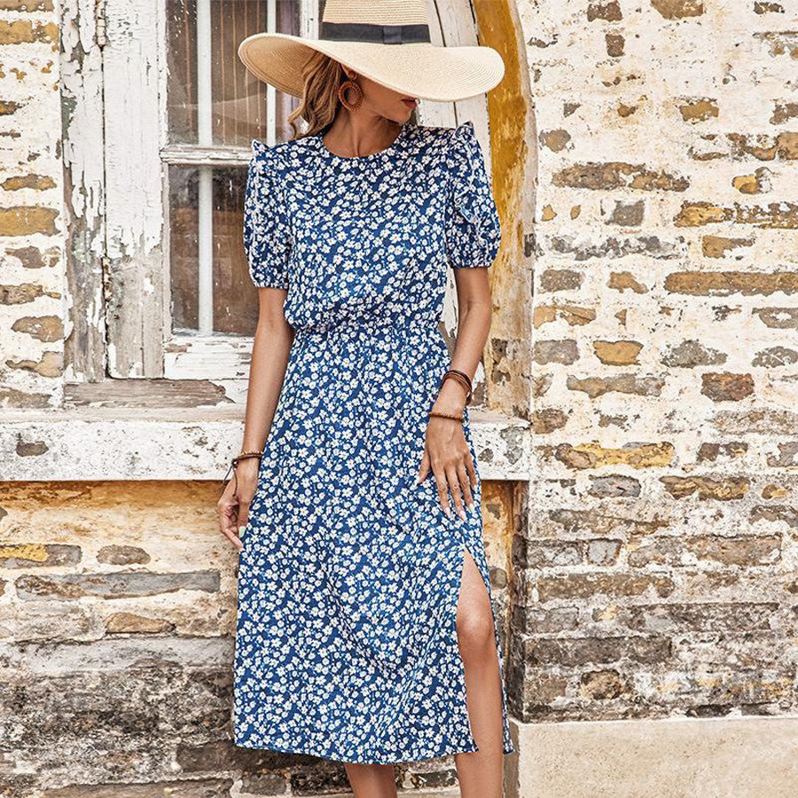 FLoral Split Dress