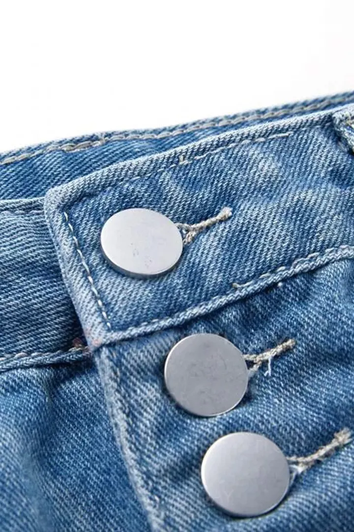 Midiross Ripped Button Up Low Waist Jeans