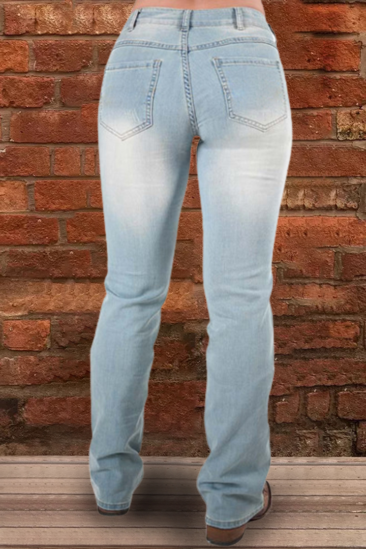 Midiross Mid Rise Micro Stretch Jeans