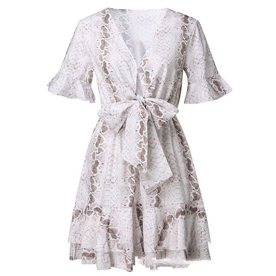 Ladies Retro Western Print Dress