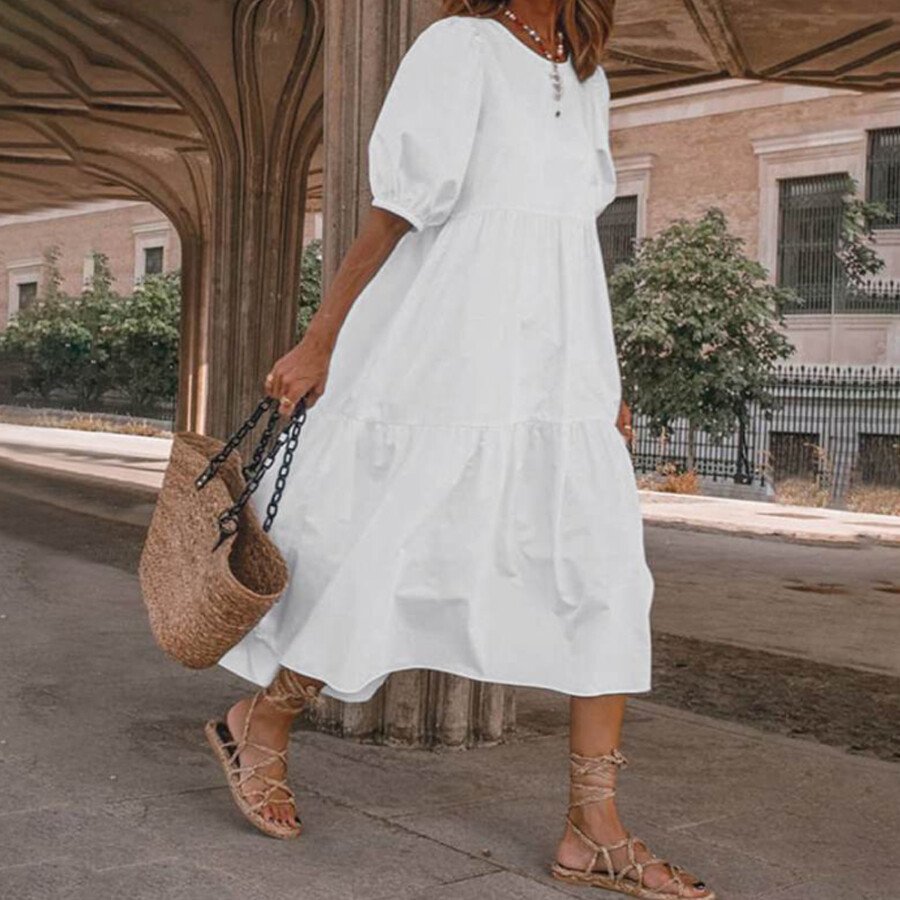 Ladies Beach Vacation Vintage Dress