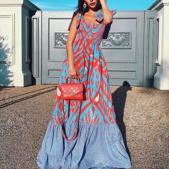 Ladies' Big Print Dress