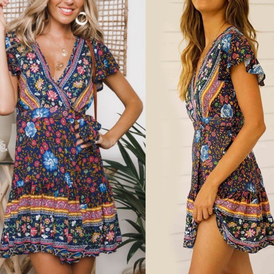 Ladies Fashion Floral Mini Skirt