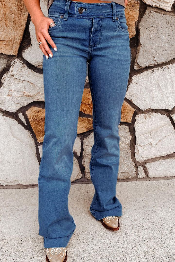 Midiross Classic Low Waist Flare Jeans