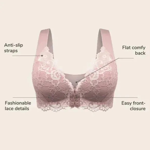 🔥🔥🔥🔥Women's Basic Solid Lace Wireless Push Up Bra