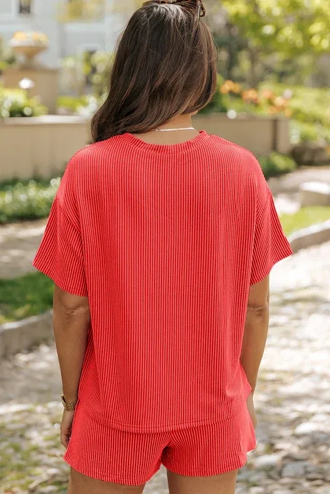 💝💝WOMEN'S 2025 SPRING ROUND NECK RIBBED KNITTED SET(BUY 2 FREE SHIPPING)