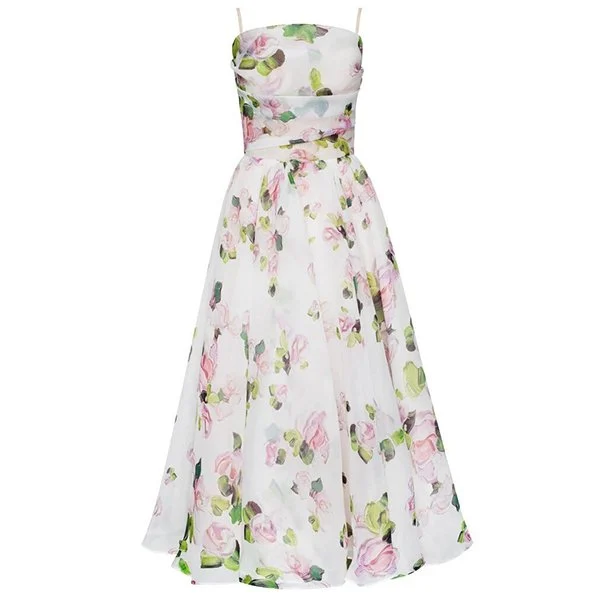 Elegant Print Suspender Dress🍀Summer Sale🍀