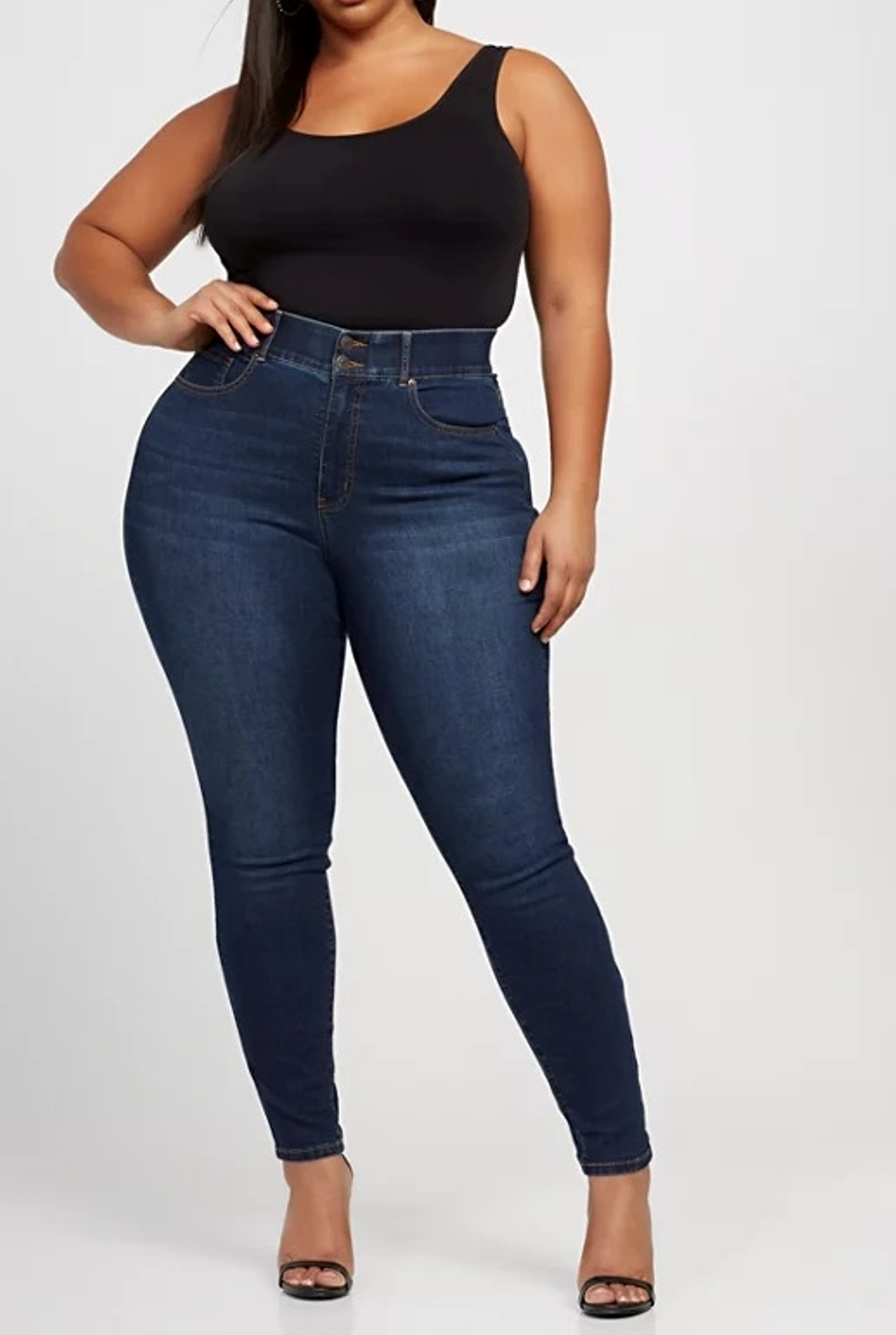Midiross CURVY + PLUS SKINNY JEANS