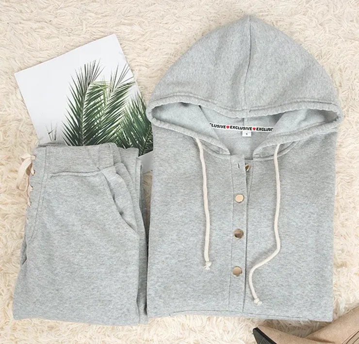 Grey Hoodie and Jogger Set